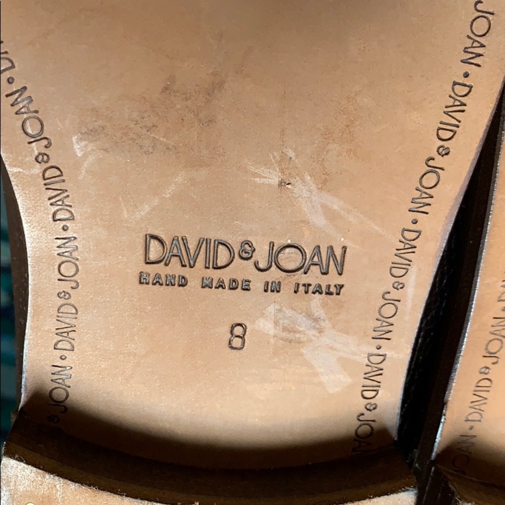 David & Joan Oxford Boots Hand Made in Italy sz 8 - Picture 7 of 8